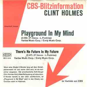 Clint Holmes - Playground On My Mind download free