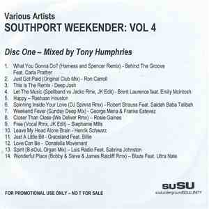 Tony Humphries / DJ Spen - Southport Weekender Volume 4 download free