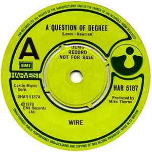 Wire - A Question Of Degree download free
